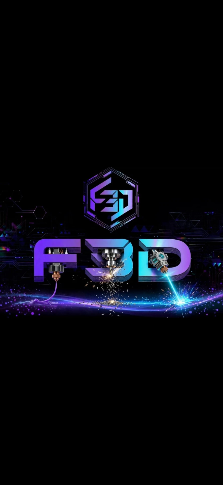 Logo F3D — Yves Bardou, impression 3D à Cannes